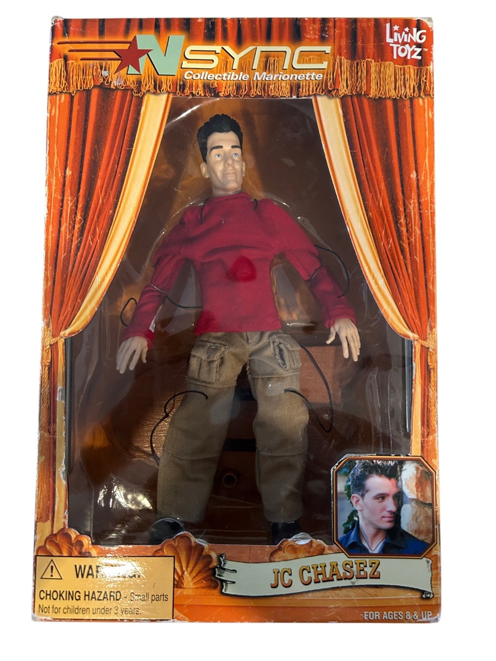 New Sealed NSYNC JC Chasez Collectible Marionette Doll 2000 Vintage Y2K